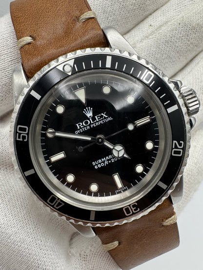 Rolex Submariner No Date 5513 Steel Head Black Glossy Dial 1978 (Serviced)
