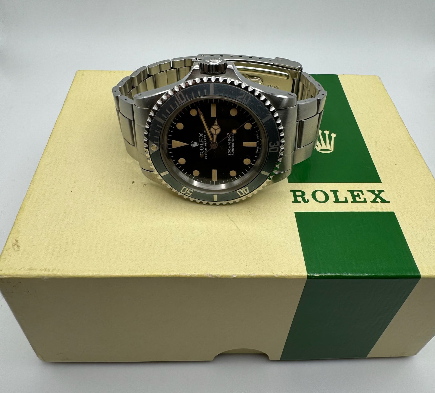 Rolex Submariner No Date Meters First Pumpkin Patina Blue Faded Insert