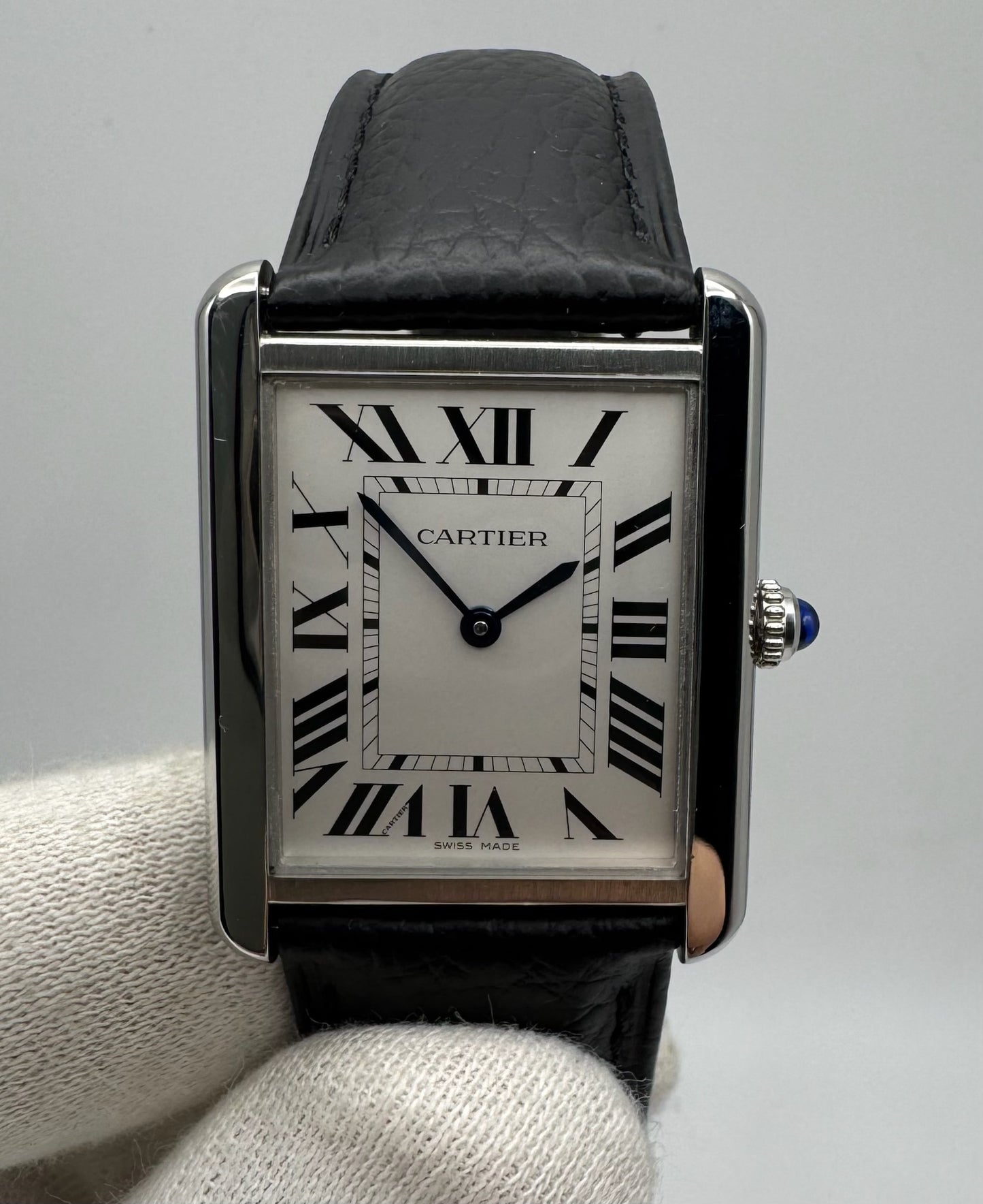Cartier Tank Solo Steel Large Size Quartz Silver Dial 2020 (Full-Set/Mint)