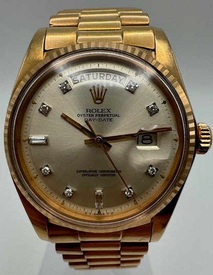 Rolex Day-Date 1803 18K Rose Gold w/ Diamond Dial