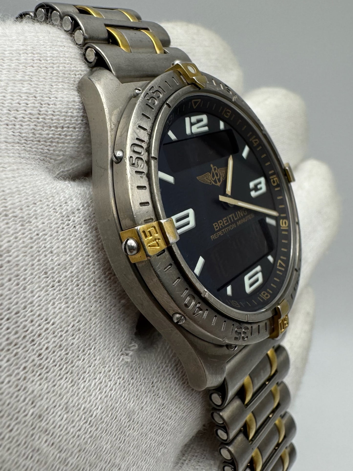 Breitling Aerospace Full Titanium 2 Tone Black Dial (Unpolished)