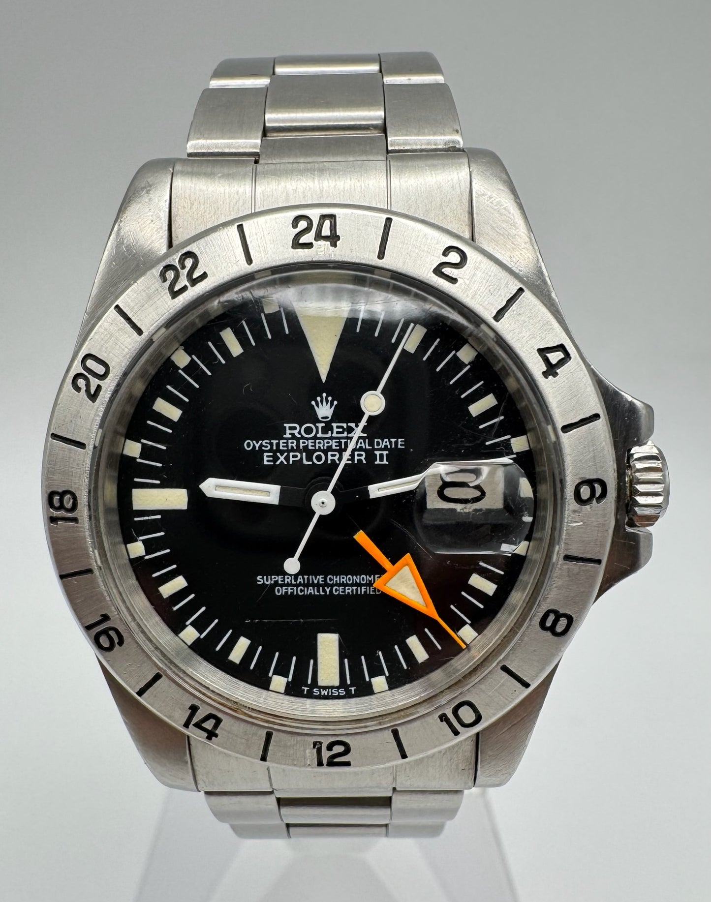 Rolex Explorer II 1655 Steve McQueen Full Steel Yellow Patina MK2 1973 (Full-Set)