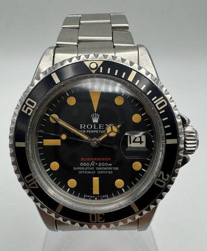 Rolex Submariner 1680 MK4 Red Stunning Patina (Full-Set/Serviced)