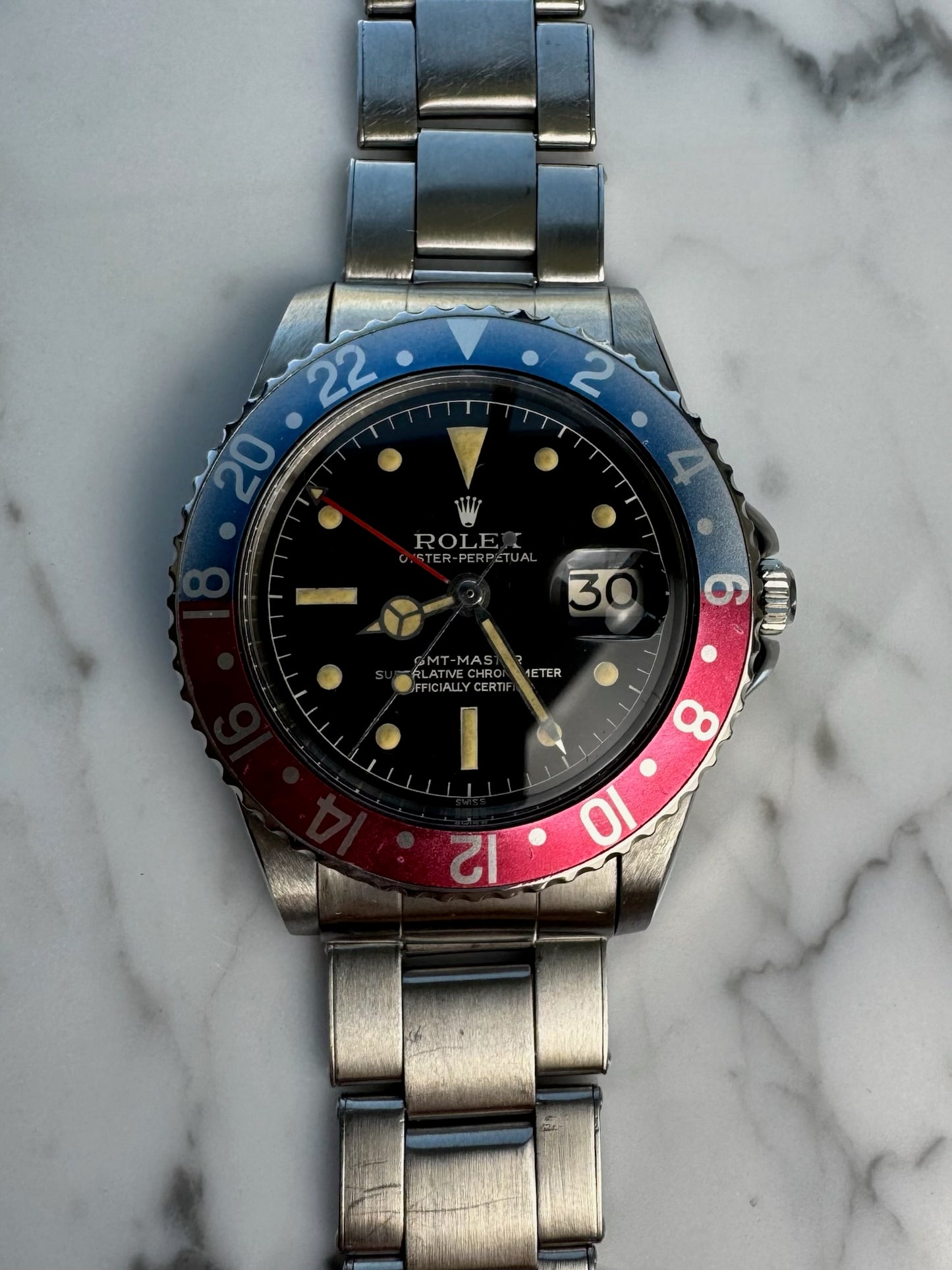 Rolex GMT-Master 1675 Chapter Ring Gilt Dial Pepsi 1960 (Full-Set)