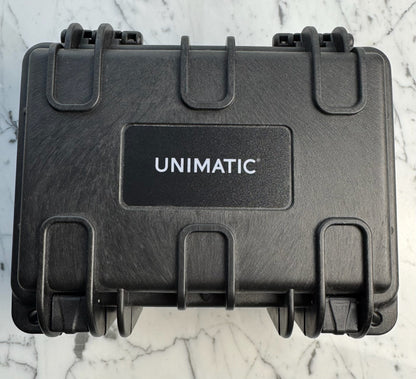 Unimatic Modello Uno GMT Blasted Titanium Swiss Movement Ltd Edition 100pcs 2022 (Full-Set/Mint)