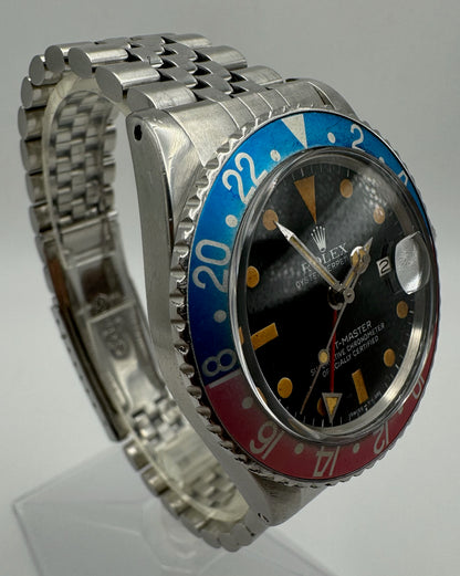 Rolex GMT-Master 1675 Mark V Pumpkin Dial & Hands with Faded Pepsi Insert