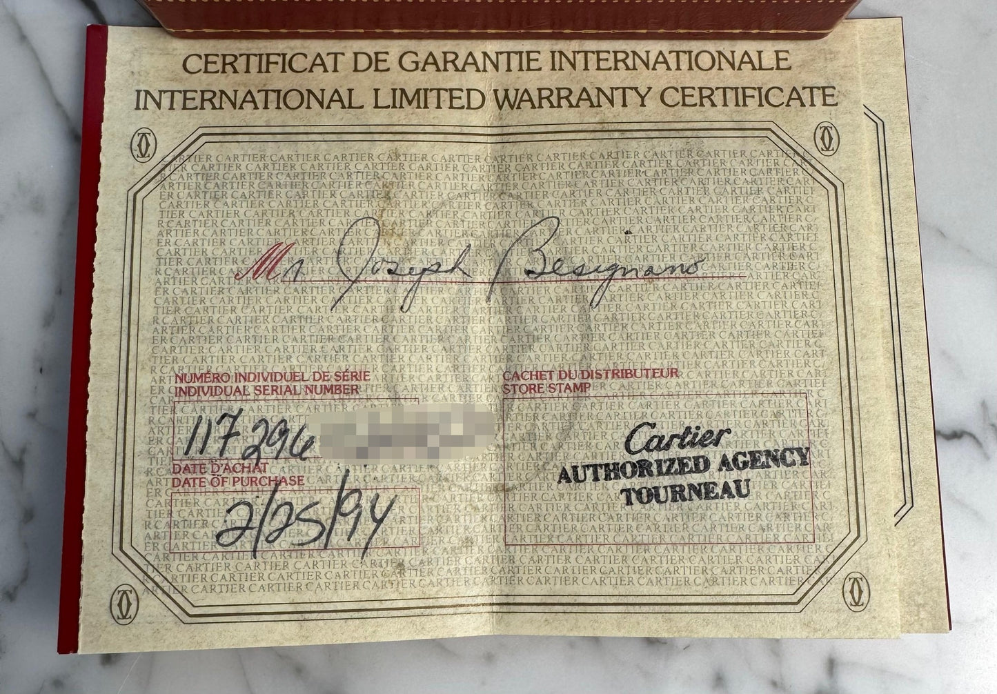 Cartier Santos Galbée 2 Tone Automatic 1994 Original Owner (Full-Set/Unpolished/Serviced)