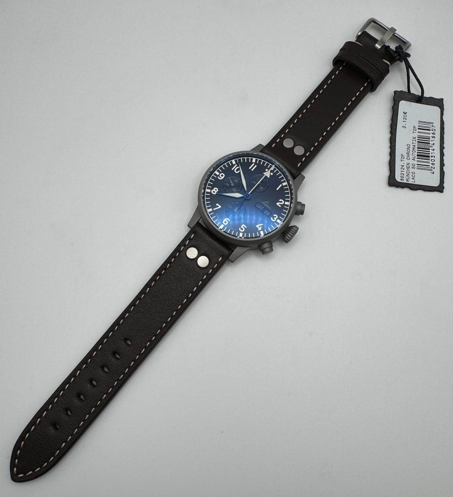 Laco Pilot München Chronograph Automatic 2020 Ltd Edition 200 Pcs (Full-Set/Unworn NOS)