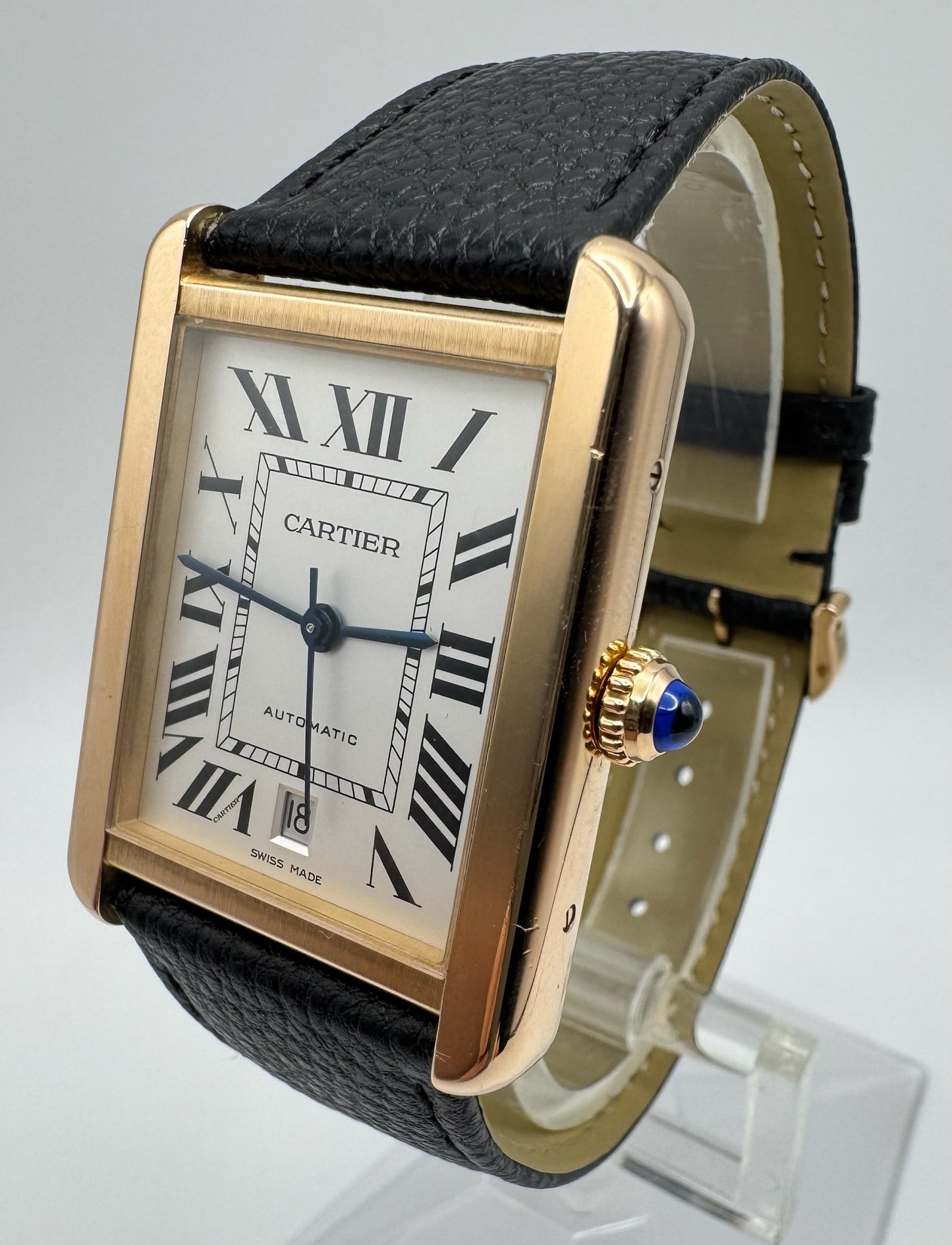 Cartier Tank Solo XL Rose Gold/Steel Automatic Original Owner (Box/Unpolished)