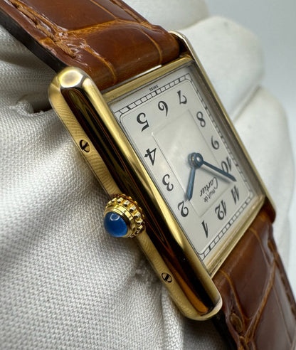 Cartier Tank Vermeil Gold Plated with Breguet Numerals (Mint)