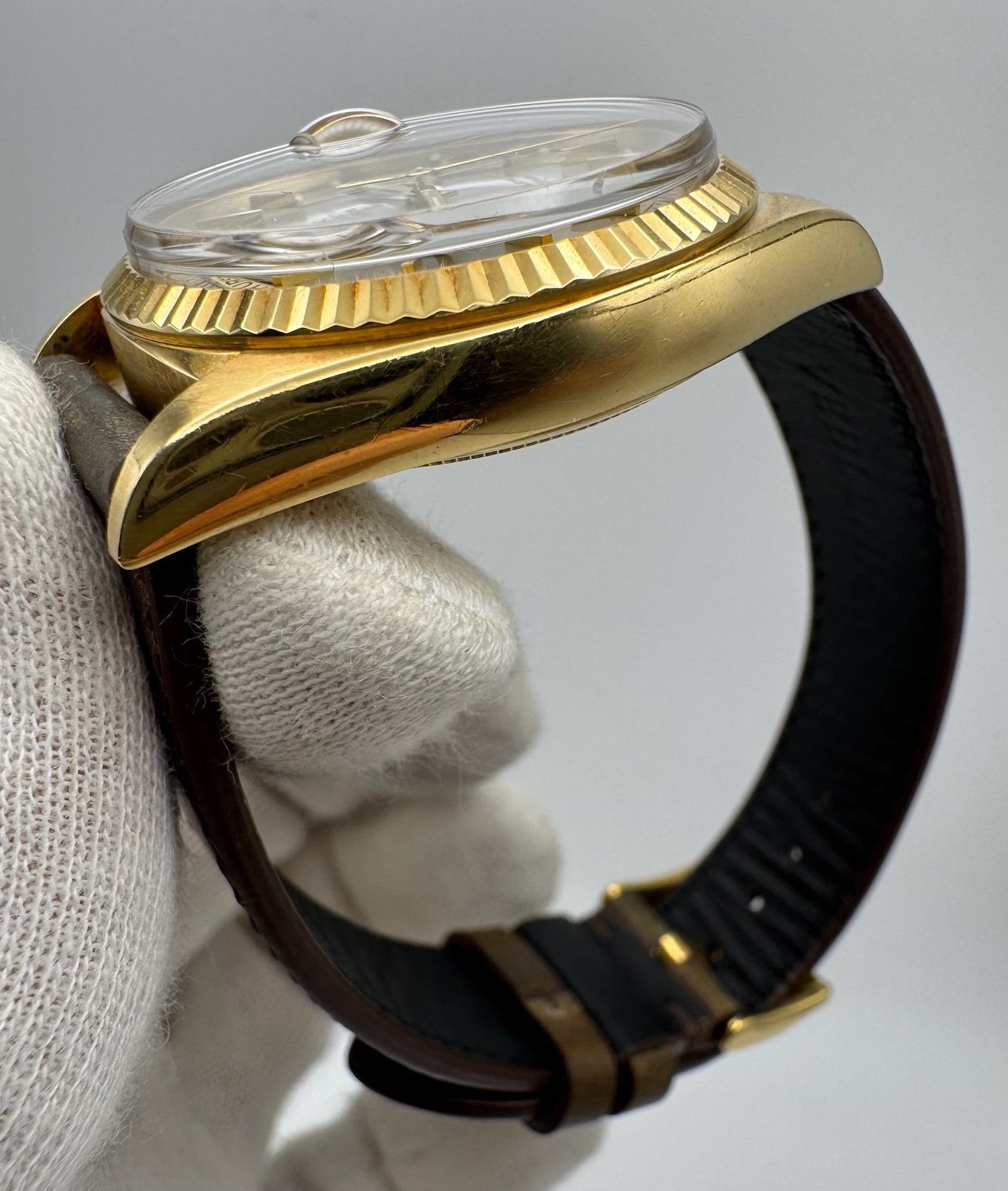 Rolex Day-Date 36 18K Yellow Gold Head Very Rare Dark Grey Dial 1973 (Serviced)