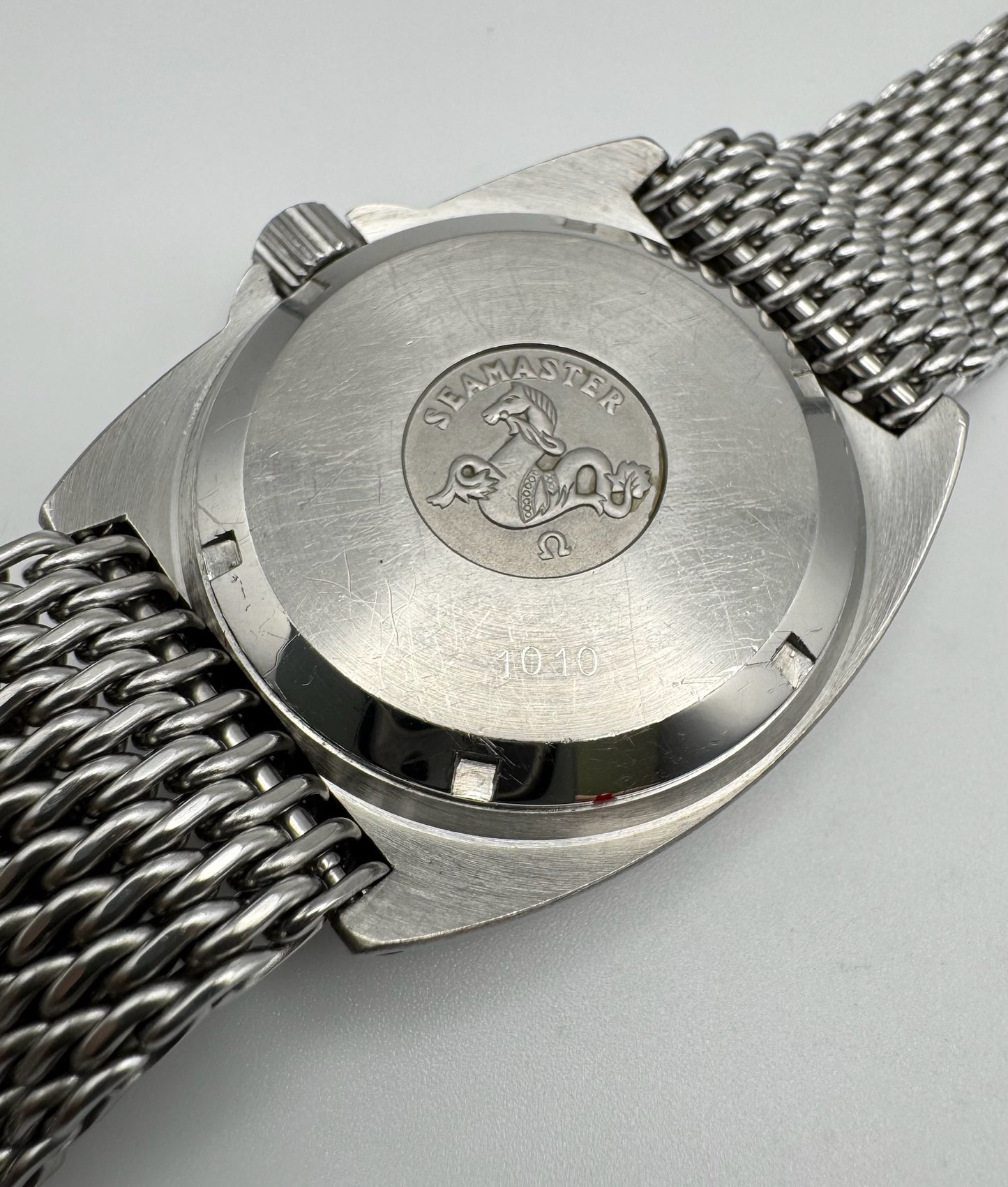 Omega Seamaster Baby Ploprof Full Steel Mesh Bracelet Yellow Patina (Unpolished/Serviced)
