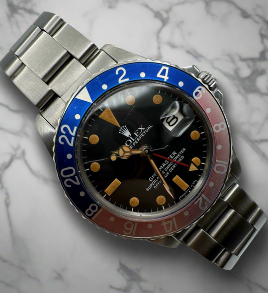 Rolex GMT-Master 1675 Mark VI Pumpkin Dial with Faded Pepsi Insert