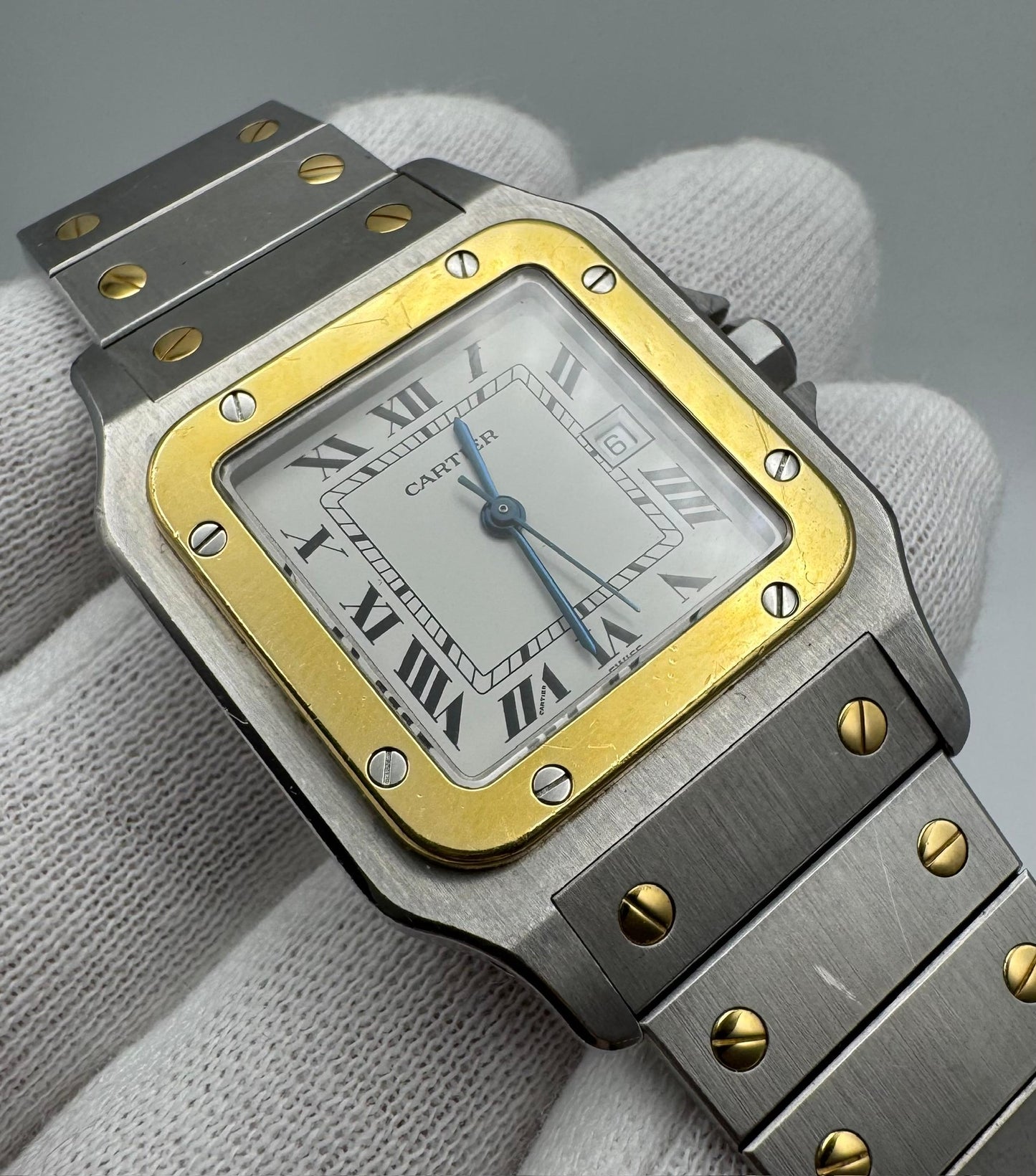 Cartier Santos Galbée 2 Tone Automatic 1994 Original Owner (Full-Set/Unpolished/Serviced)