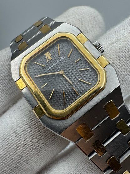 Audemars Piguet Royal Oak Lady Rectangular Lady Quartz 2 Tone Grey Dial Original Owner (Unpolished)