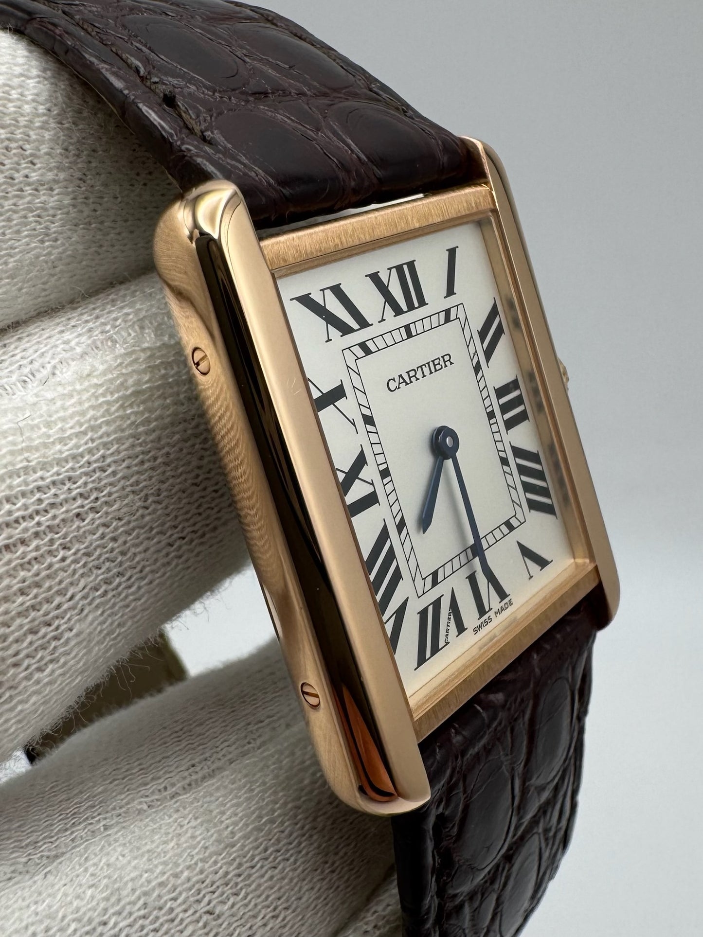 Cartier Tank Solo Large Size Rose Gold 2018 (Full-Set/Mint)