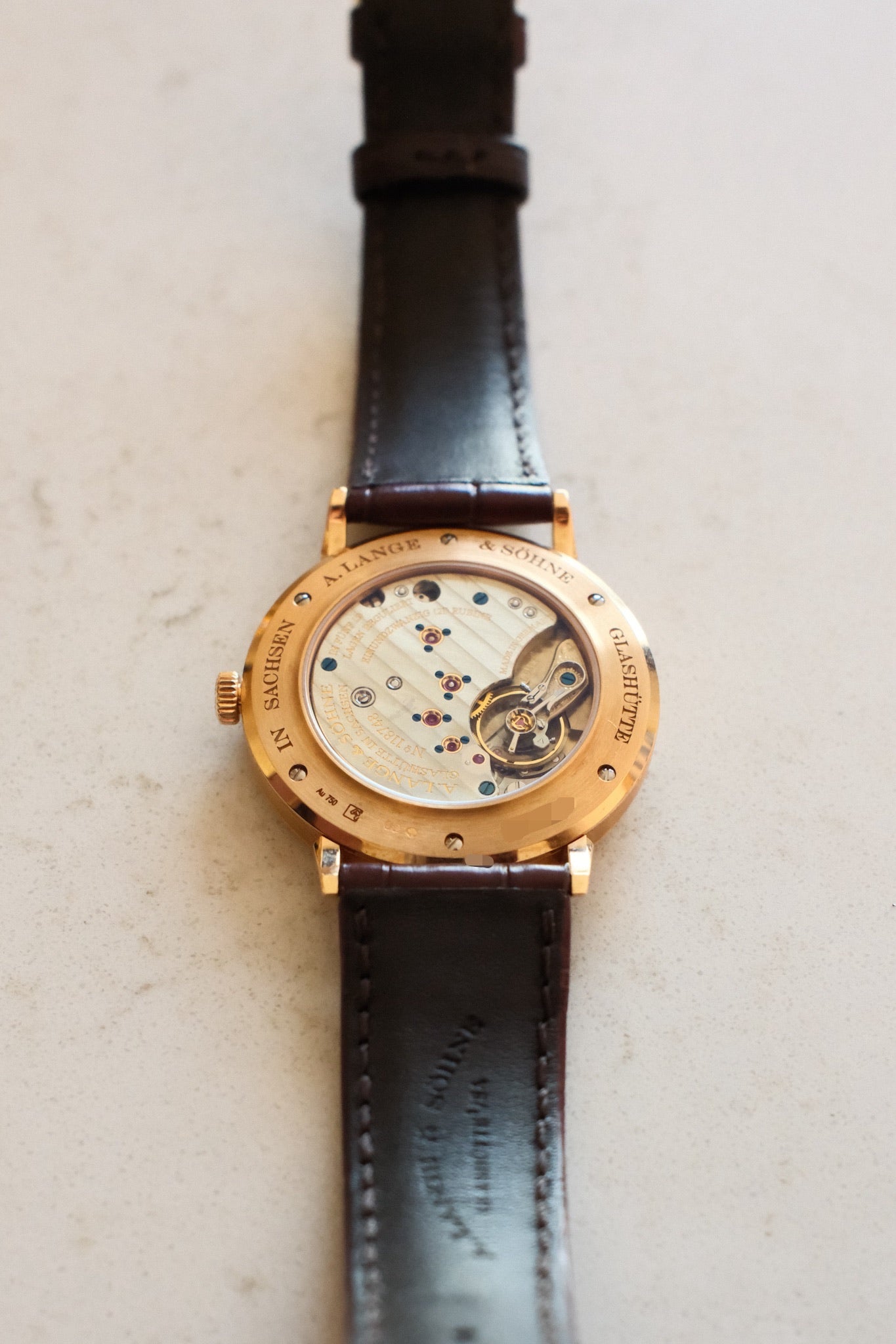 A. Lange & Söhne Saxonia 18K Rose Gold 37