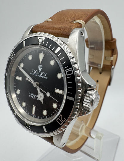 Rolex Submariner No Date 5513 Steel Head Black Glossy Dial 1978 (Serviced)