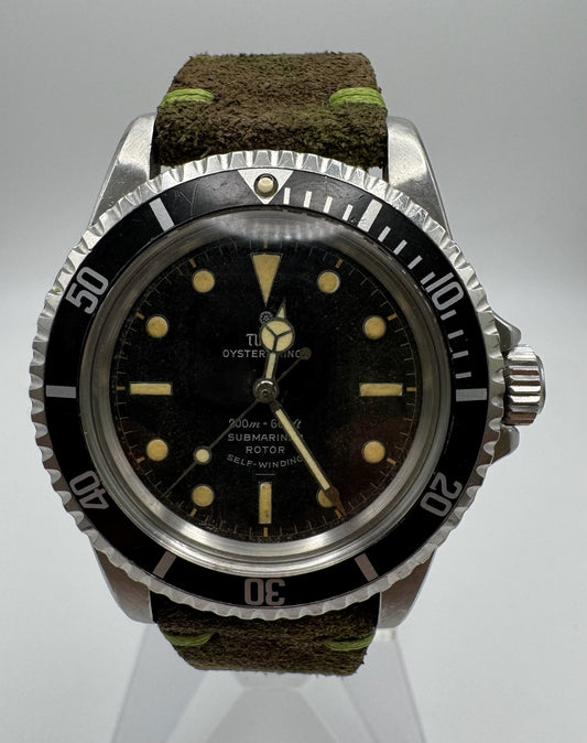 Tudor Submariner 7928 Glossy Gilt Underline Zinc Sulfide 1964 (Serviced)