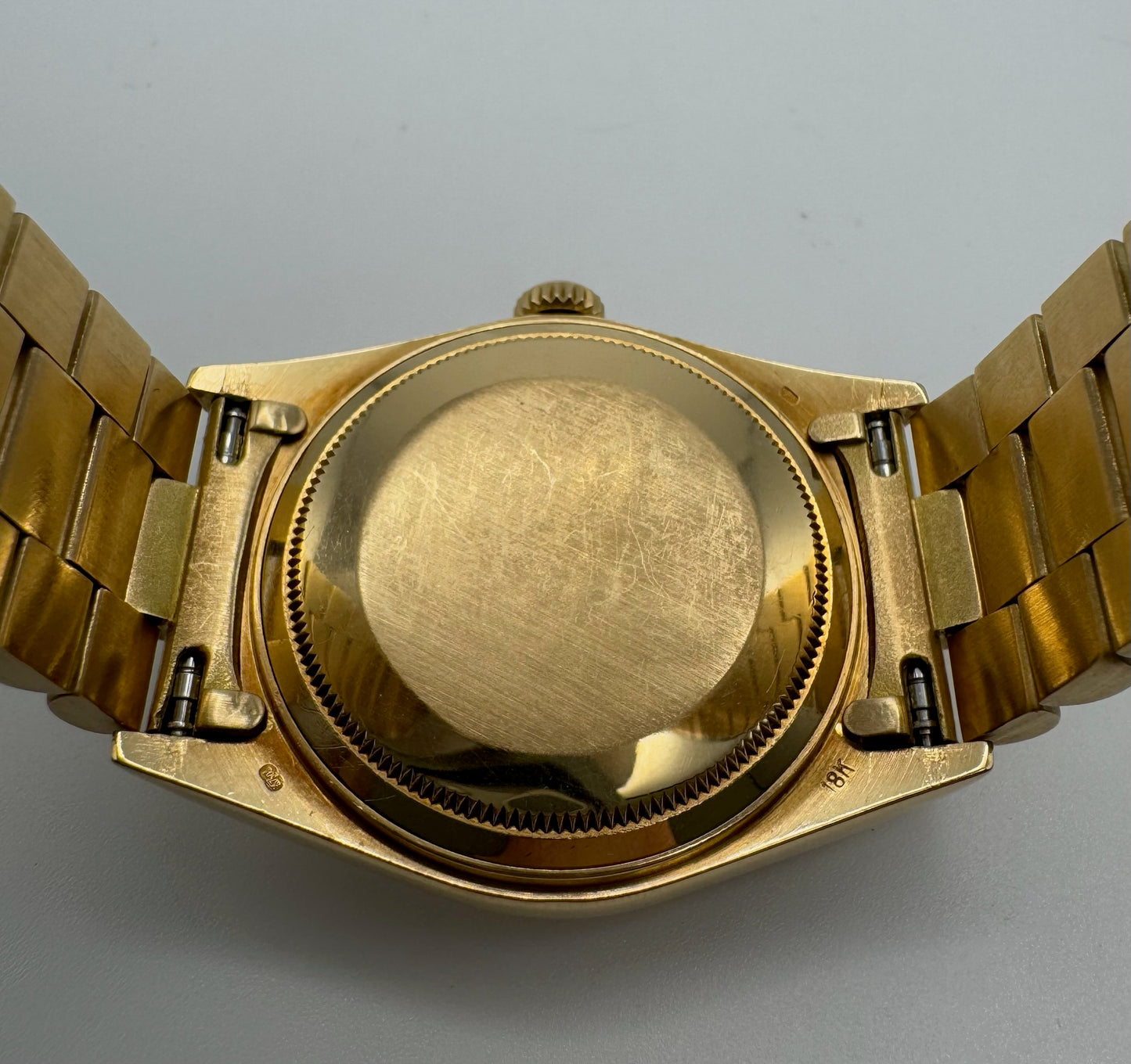 Rolex Day-Date 36 Full Gold 18K Champagne Tapestry Dial 1987