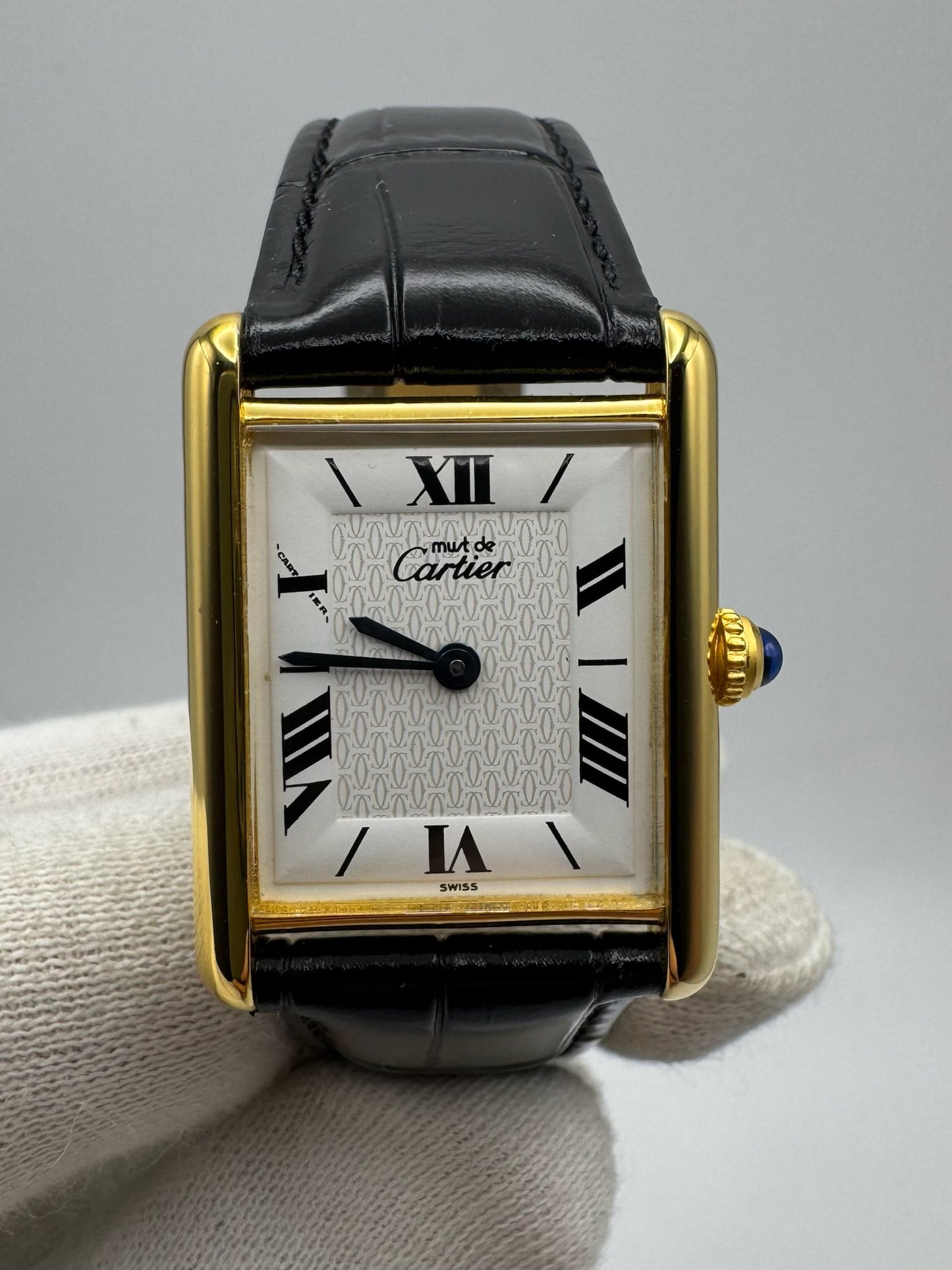 Cartier Tank Vermeil Gold Plated White Dial (Mint)