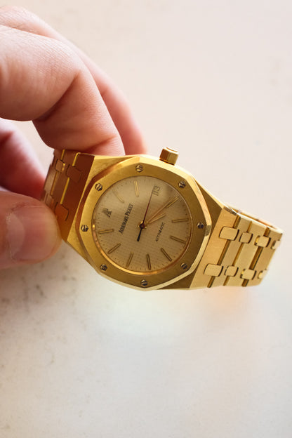 AP Royal Oak Yellow Gold with Creme Dial