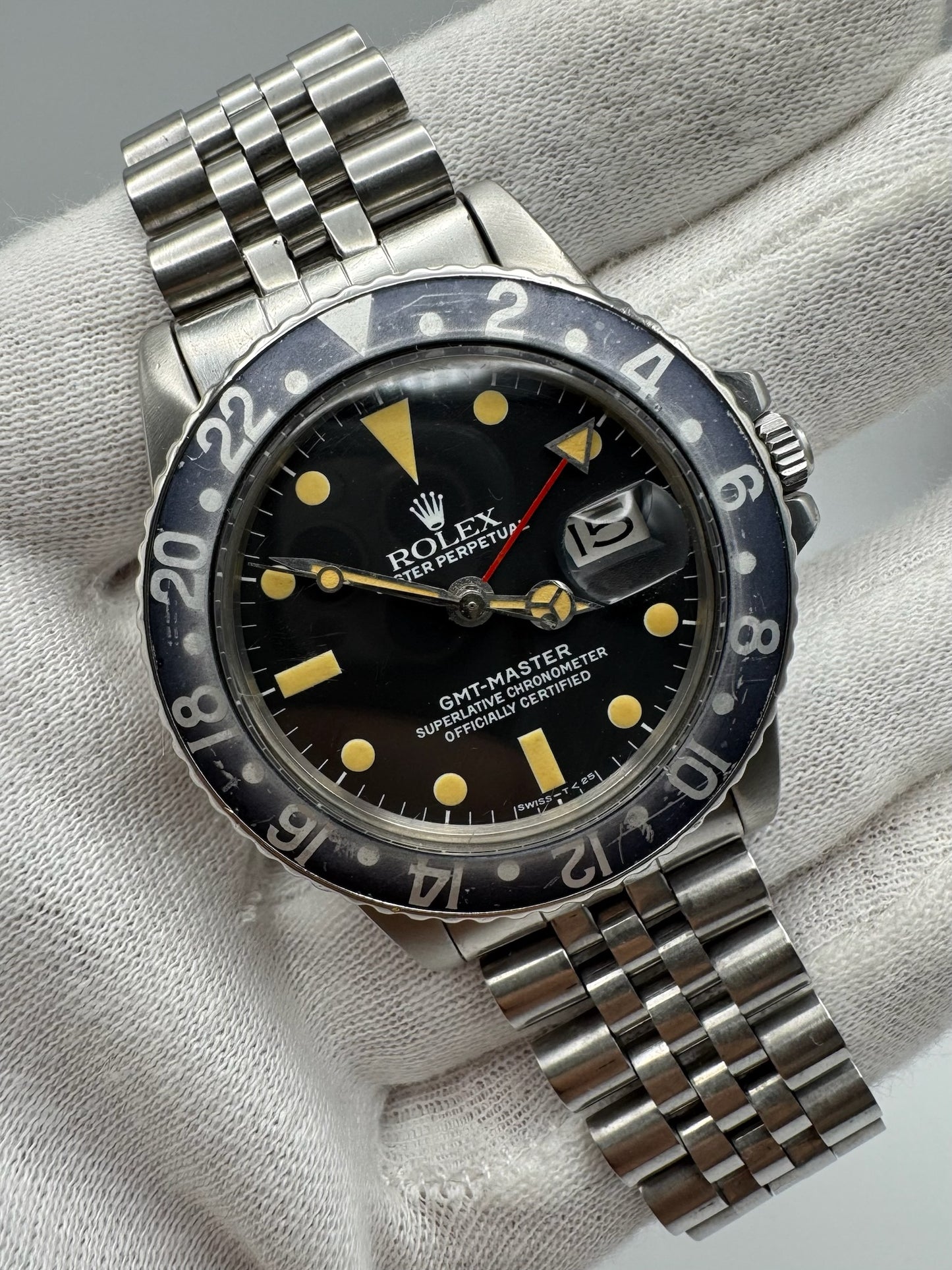 Rolex GMT-Master 1675 Jubilee Heavy Patina 1977