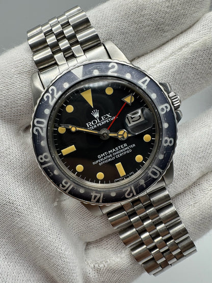 Rolex GMT-Master 1675 Jubilee Heavy Patina 1977