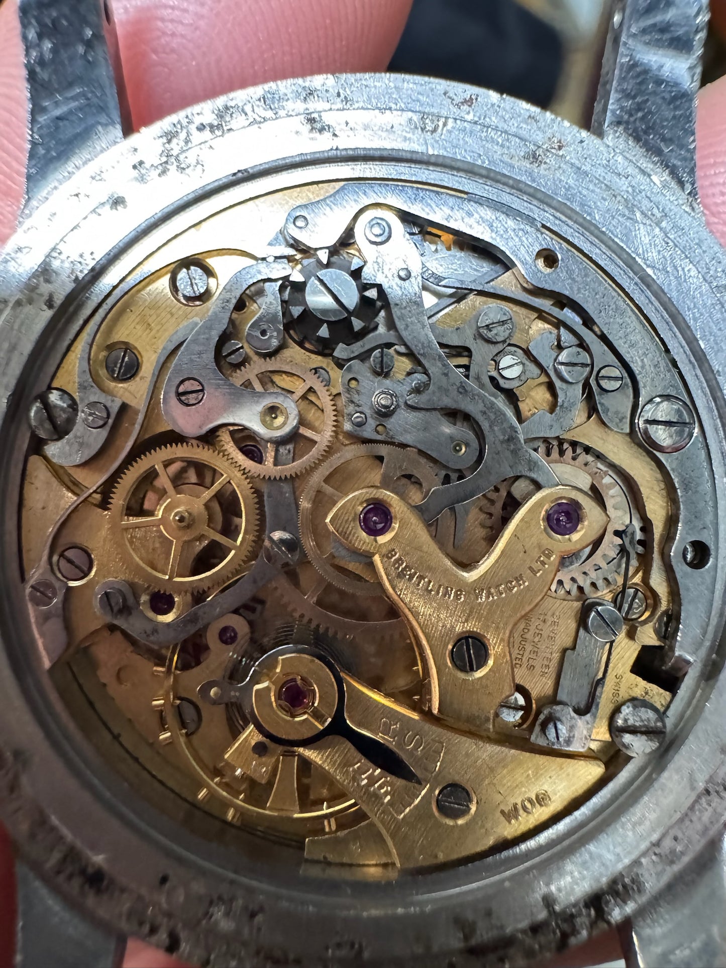 Breitling Navitimer 806 AOPA Steel Tropical Brown Dial Yellow Patina Bead Bezel (Unpolished/Serviced)