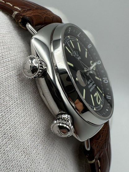 Panerai Radiomir GMT Alarm 42mm Steel 2005 (Papers/Unpolished)