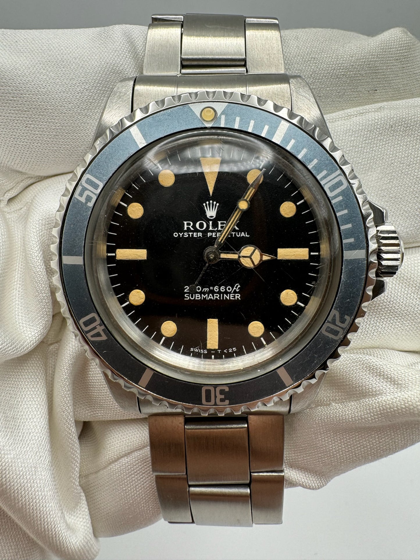 Rolex Submariner No Date Meters First Pumpkin Patina Blue Faded Insert