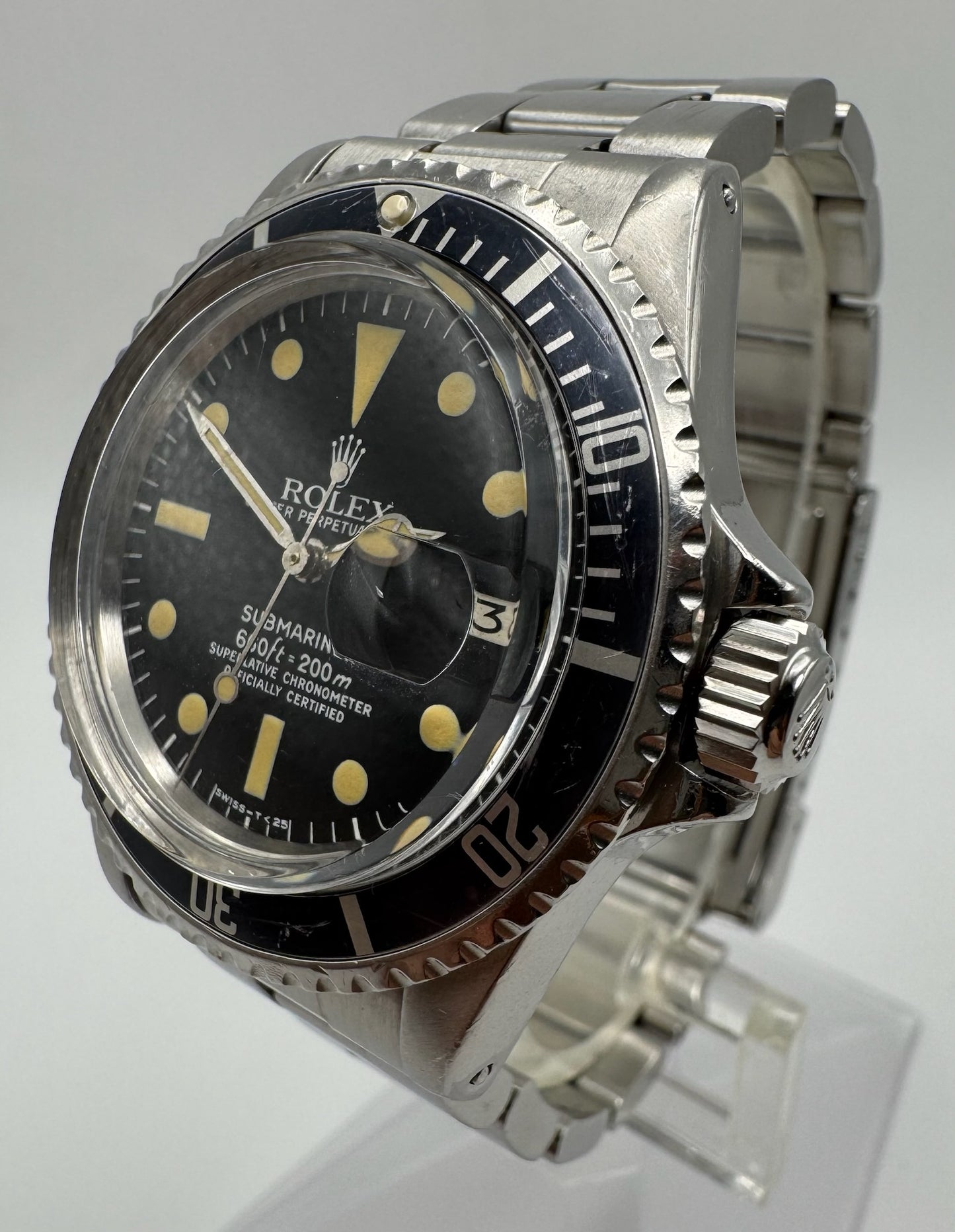 Rolex Submariner 1680 Mark 1 Heavy Patina Blue Insert 1979 (Serviced)