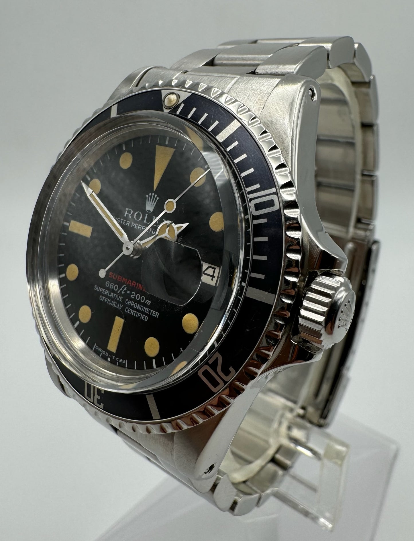 Rolex Submariner 1680 Single Red Crazy Patina Blue Insert (Full-Set)