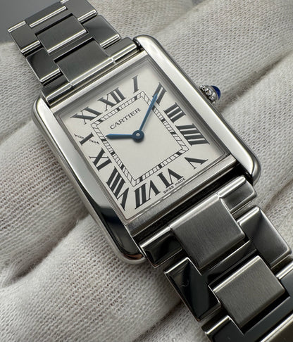 Cartier Tank Solo Full Steel Silver Dial (Mint)