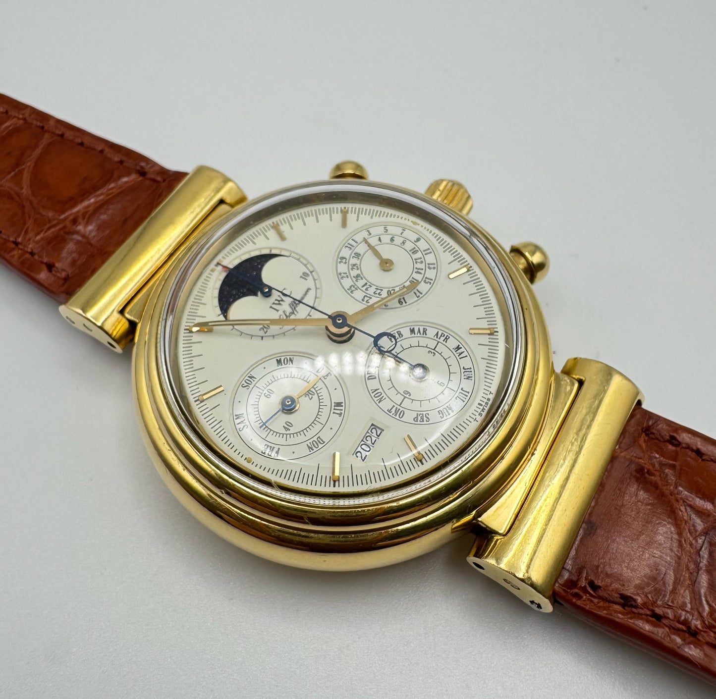 IWC Da Vinci Perpetual Calendar Chronograph Yellow Gold (Full-Set/Unpolished)