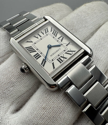 Cartier Tank Solo Full Steel Silver Dial (Mint)