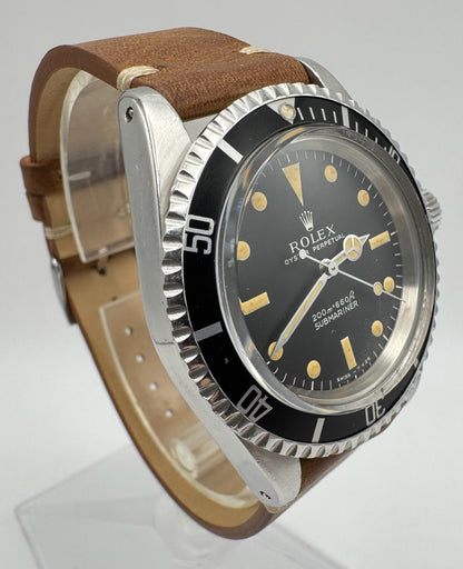 Rolex Submariner No Date 5513 Steel “Meters First” Zinc Sulfide Yellow Patina 1965