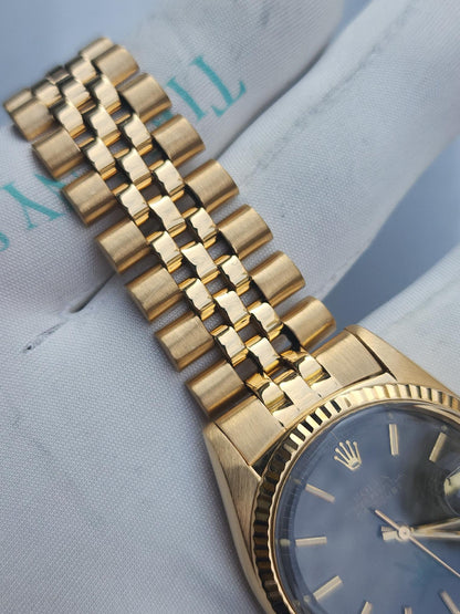 Rolex Datejust 36 Yellow Gold Grey Kabouss “Khanjar” Dial