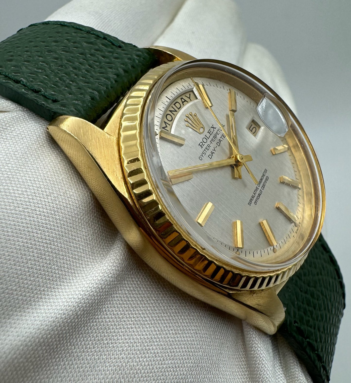 Rolex Day-Date 36 Yellow Gold with Silver Dial 1969