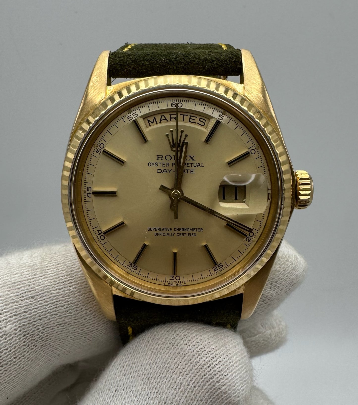 Rolex Day-Date 36 1803 Yellow Gold 18K Champagne Dial 1968