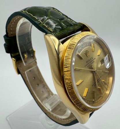 Rolex Day-Date 36 Yellow Gold “Bark Finish” Spanish