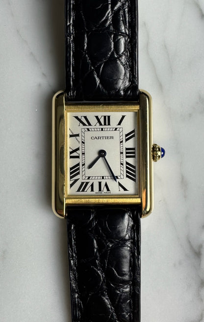 Cartier Tank Solo Medium Size Yellow Gold (Box)
