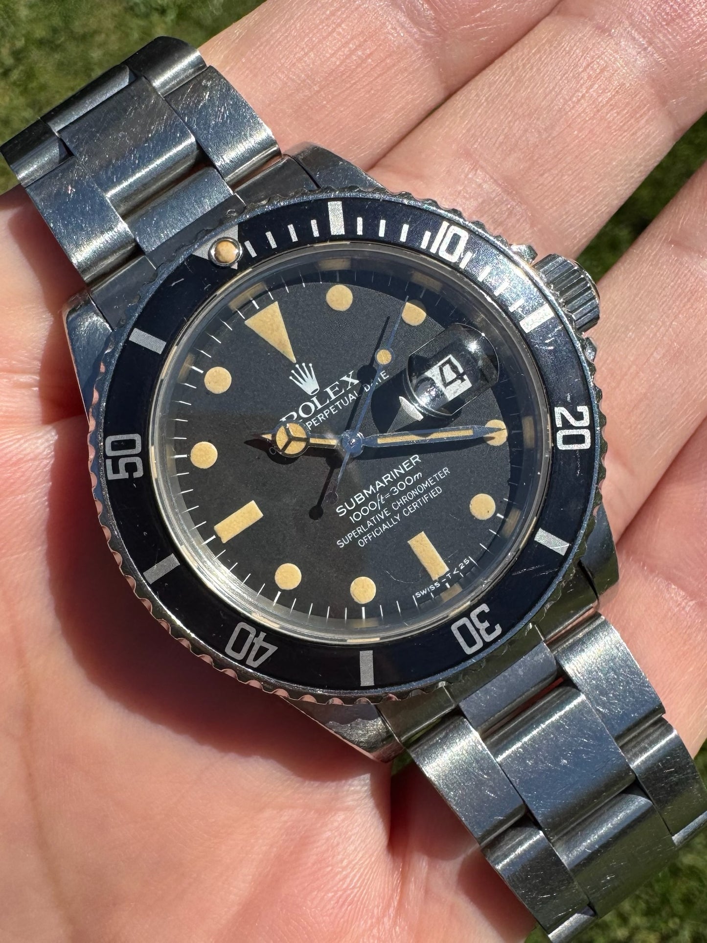 Rolex Submariner 16800 Matte Dial Heavy Patina 1981 (Unpolished/Box)