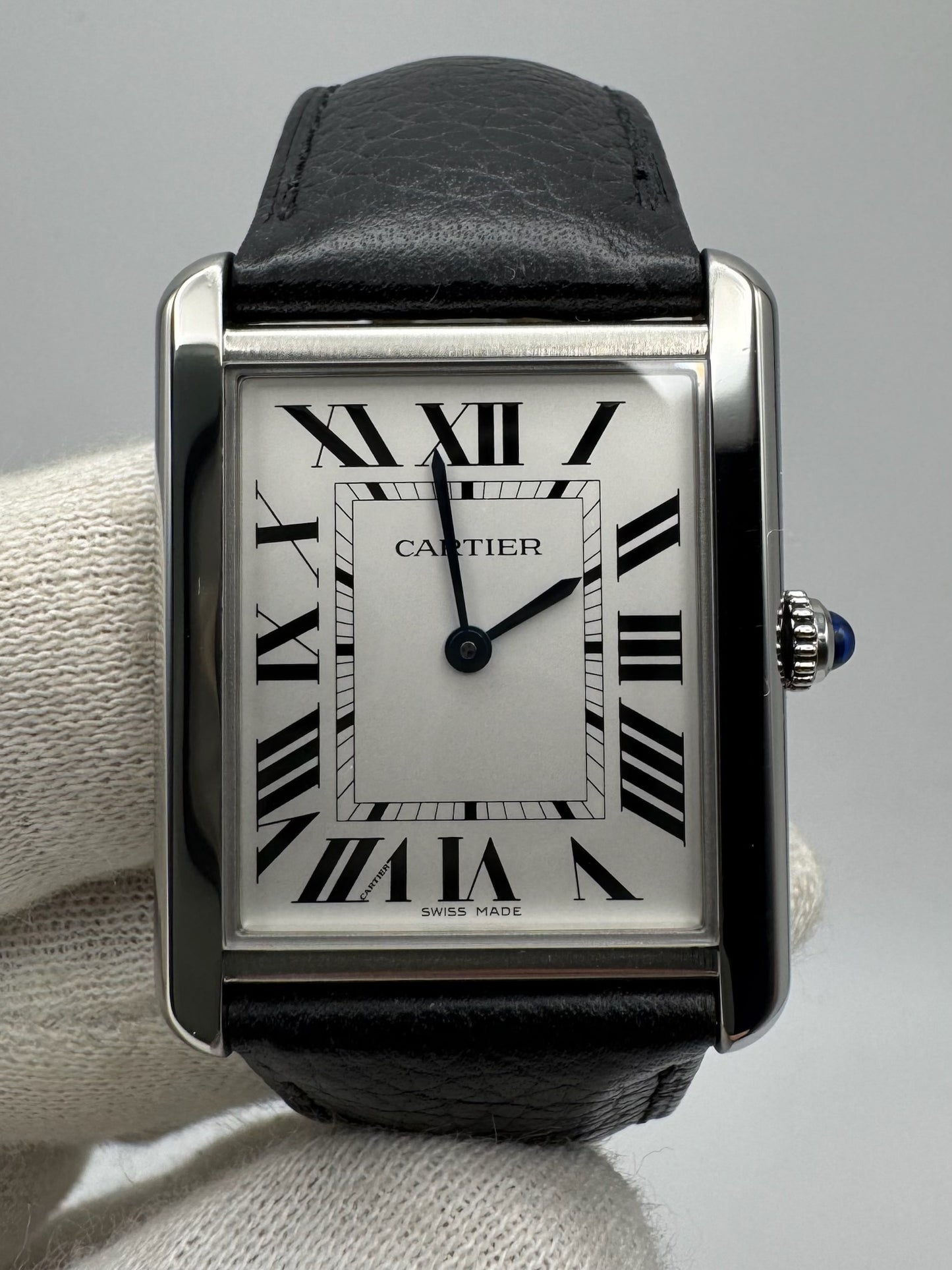 Cartier Tank Solo Steel Large Size Quartz Silver Dial 2020 (Full-Set/Mint)