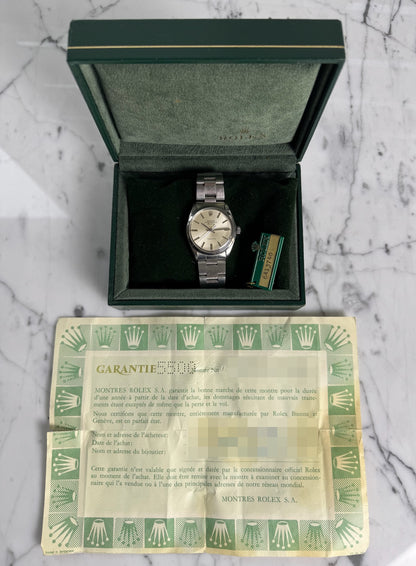 Rolex Air King Silver Dial 1981 (Full-Set/Unpolished/Serviced)