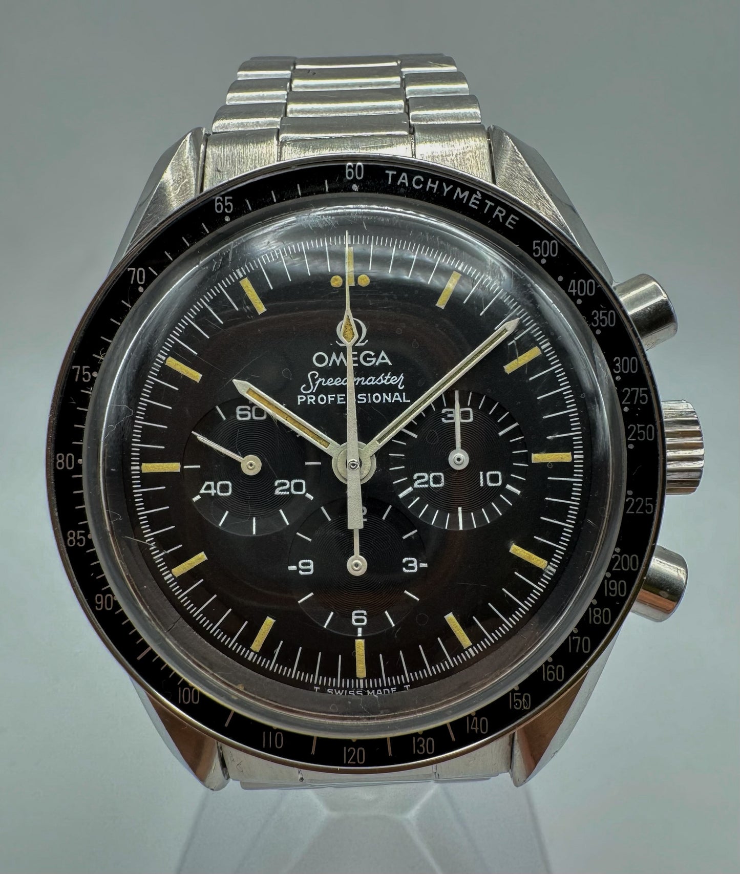 Omega Speedmaster Moonwatch with Heavy Patina Black T-Dial