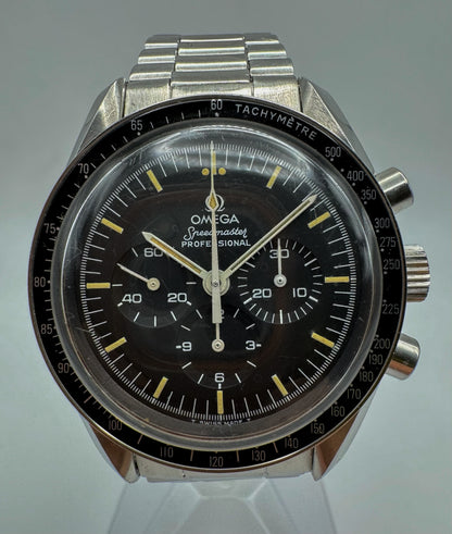 Omega Speedmaster Moonwatch with Heavy Patina Black T-Dial