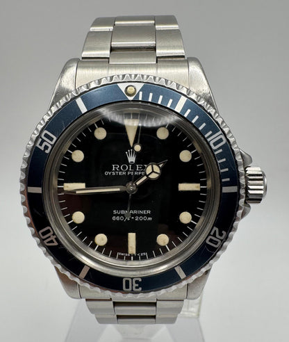 Rolex Submariner No Date 5513 MK3 Maxi/Lollipop Dial Blue Insert 1981 (Full-Set)