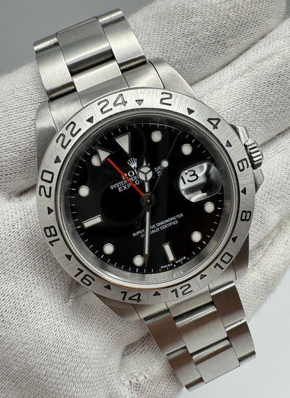 Rolex Explorer II Steel Black Dial Y Serial 2002 (Mint)