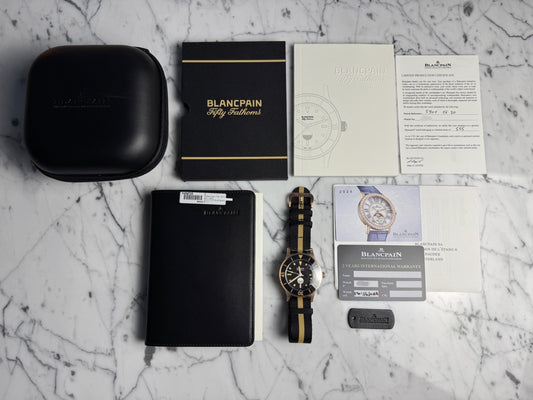 Blancpain Fifty Fathoms Mil-Spec L.E. 70th Anniversary Act 3 Bronze Gold 2024 (Unworn/Full-Set)